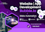 develop setup bubble saas bubble app bubble mvp make com zap as bubble developer